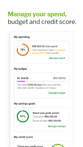 Screenshot of Nedbank Money