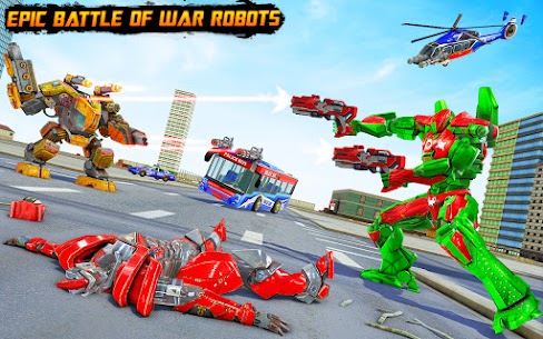 Bus Robot Car Transform War– Spaceship Robot game 5