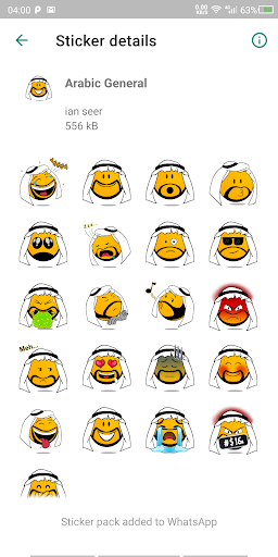 Arabcon - Arabic Stickers Screen 2
