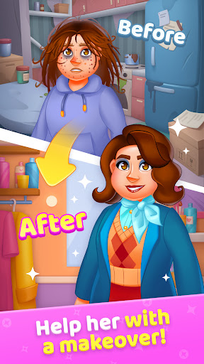 Android application Merge Makeover: makeup games screenshort