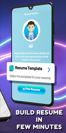Professional Resume Builder Screen 2