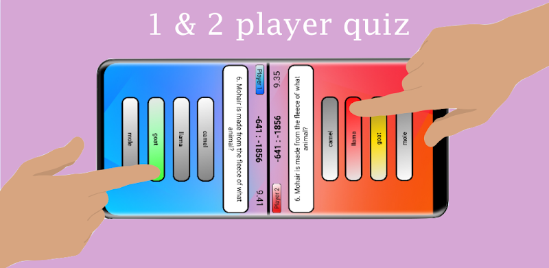 Multiplayer - 1 & 2 player quiz