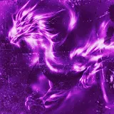 3D Purple dragon icon