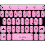 Keyboard Theme Glitter R Pink icon