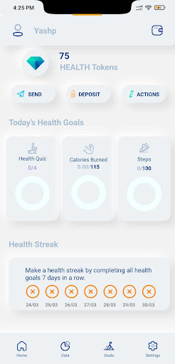 HealthBlocks Screen 2