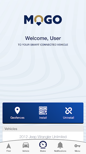 Android application MOGOTRACK screenshort