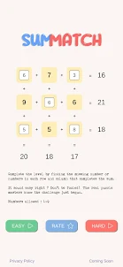 SumMatch - Math Puzzle