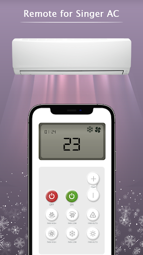 Android application Remote for Singer AC screenshort