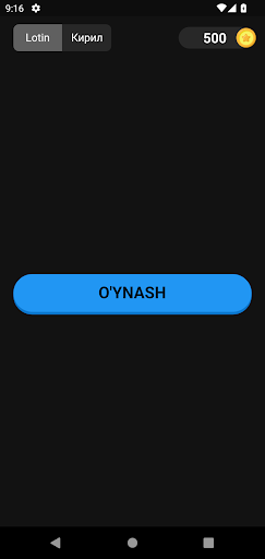 Android application So'z O'yini screenshort