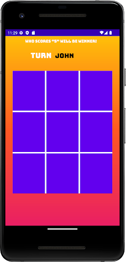 XOX - TicTacToe Screen 2