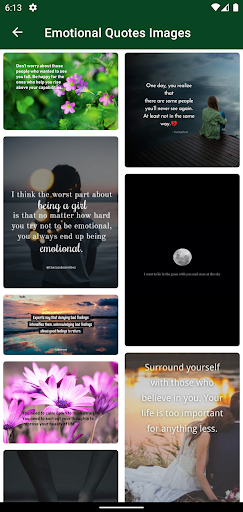 Emotional Sayings and Quotes Screen 2