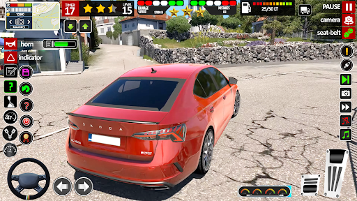 Android application City Driving School Car Game screenshort