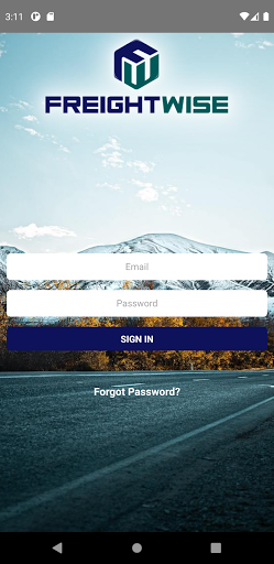 Android application FreightWise screenshort