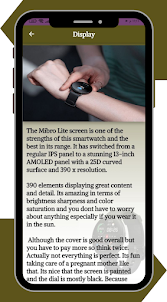 Mibro Lite Smartwatch guide