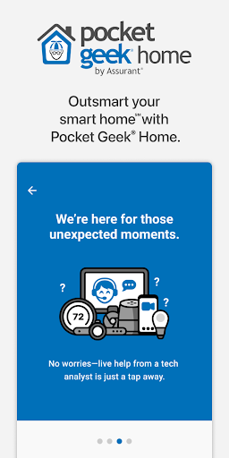 Android application Pocket Geek Home screenshort