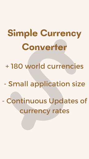Android application Simple Currency Converter screenshort