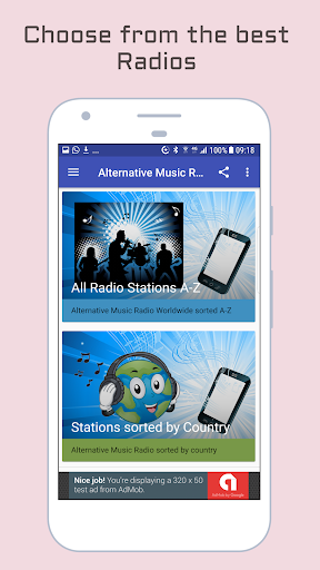 Android application Alternative Music Radio screenshort