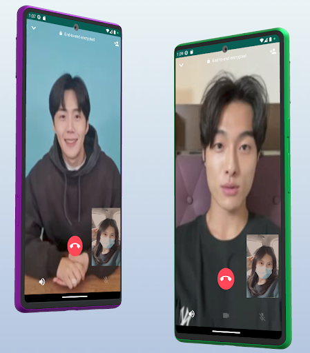 Android application Korean Boyfriends Fake Call screenshort