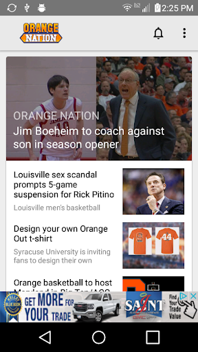 Android application OrangeNation WSYR LocalSYR.com screenshort