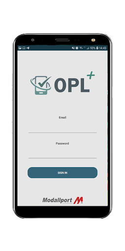 Android application Operador Logístico screenshort