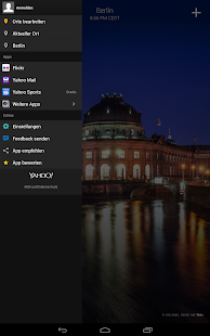 Yahoo Wetter Bildschirmfoto