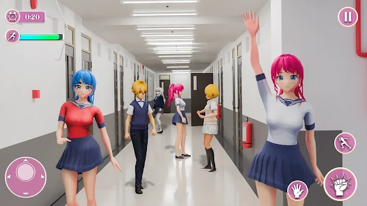 Anime High School Girl 3D Life