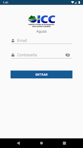 Android application Aguas ICC screenshort