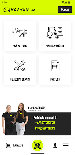 Android application VZVRENT.cz screenshort