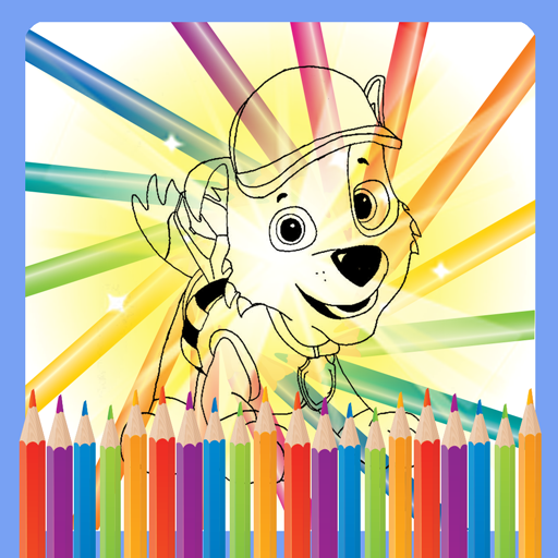 Puppy Super Dog Coloring Book logo