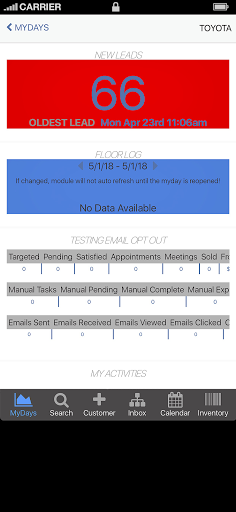Android application TheCRM screenshort