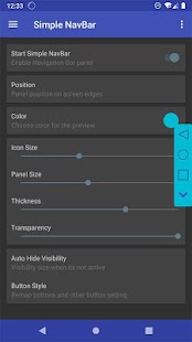 Snímek obrazovky Simple Nav Bar - Navigation Ba