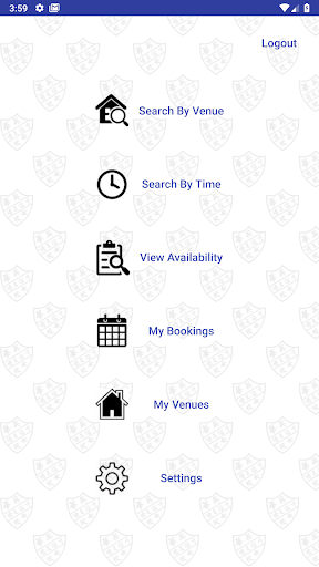 Android application YWGS VenueBooking screenshort