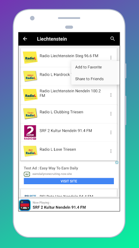 Radio Liechtenstein + Radio FM Screen 3