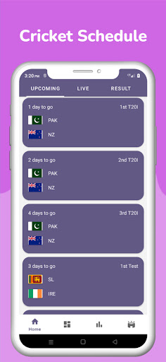 Android application IND VS AFG -Live Cricket score screenshort