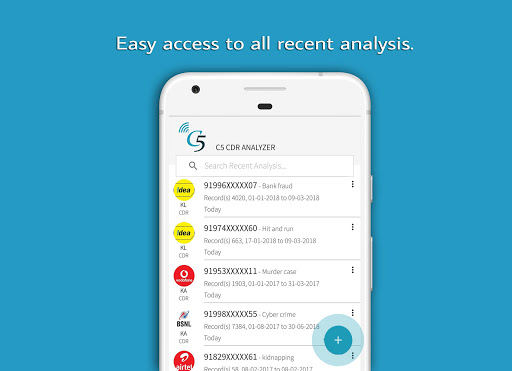 Android application C5 CDR Analyzer screenshort