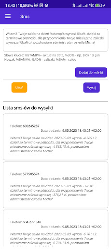 wOsiedle Admin Screen 2