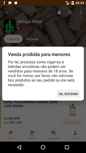 Android application Adega Maia screenshort