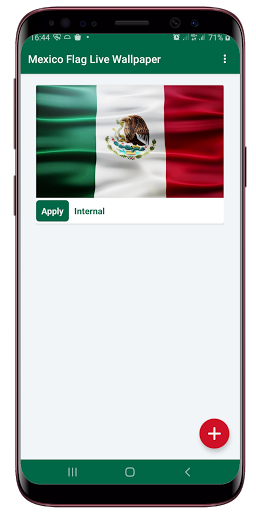 Android application Mexico Flag Live Wallpaper screenshort