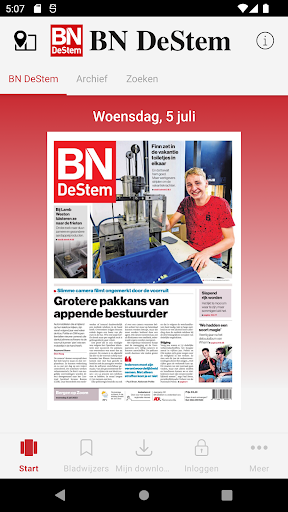 Android application BN DeStem - Digitale krant screenshort