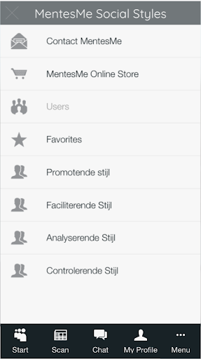 Social Styles MentesMe Screen 2