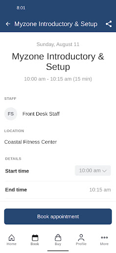 Screenshot of Coastal Fitness Center