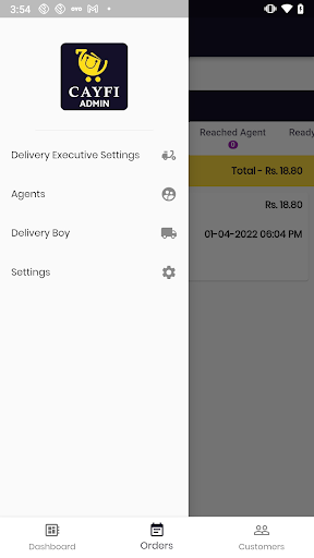 Android application Cayfi-Admin screenshort