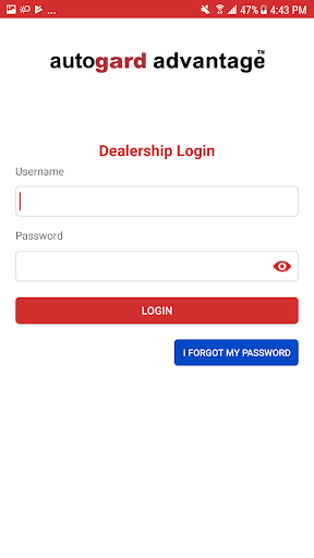 Android application Autogard Advantage - Dealers screenshort