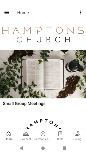 Android application Hamptons Church screenshort