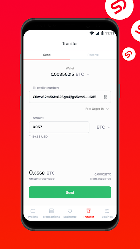 Sirius Cryptowallet Screen 2