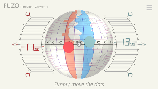 Android application Fuzo - Time Zone Converter screenshort