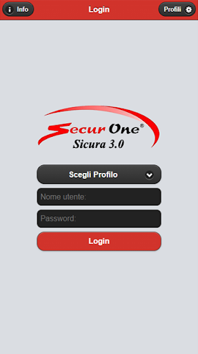 Android application Sicura 3.0 screenshort