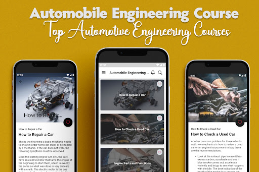 Android application Automobile Engineering Course screenshort