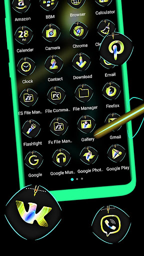 Krishna Neon Light Theme