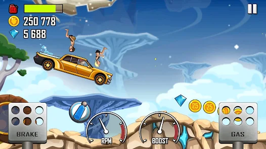 HILL CLIMB RACING 2 - NEW VEHICLE MUSCLE CAR FULLY UPGRADED 